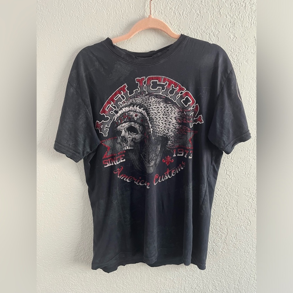 Affliction Shirt Native Skull
